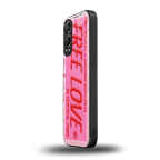 free love back phone cover | glass case for oneplus nord ce 4 lite