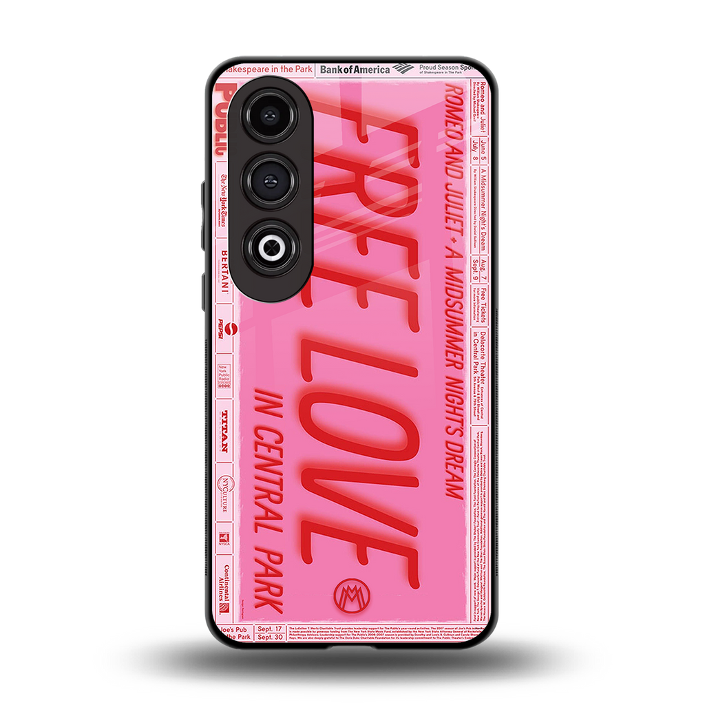 free love back phone cover | glass case for oneplus nord ce 4