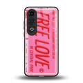 free love back phone cover | glass case for oneplus nord ce 4