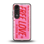 free love back phone cover | glass case for oneplus nord ce 4