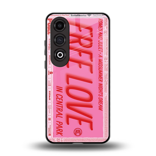 free love back phone cover | glass case for oneplus nord ce 4