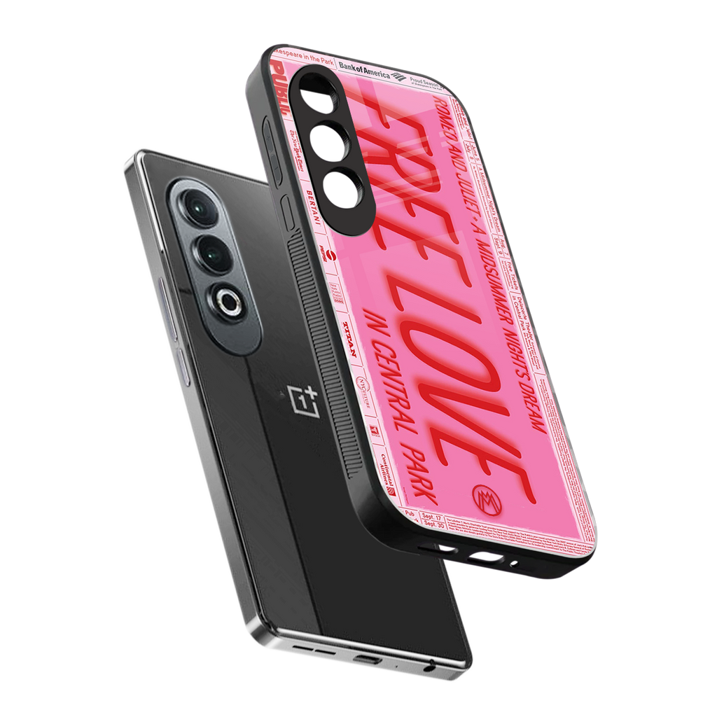 free love back phone cover | glass case for oneplus nord ce 4