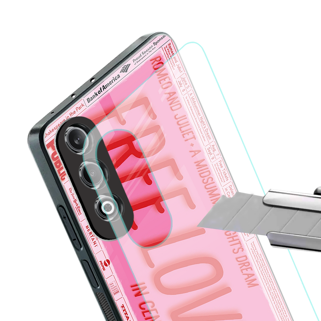 free love back phone cover | glass case for oneplus nord ce 4