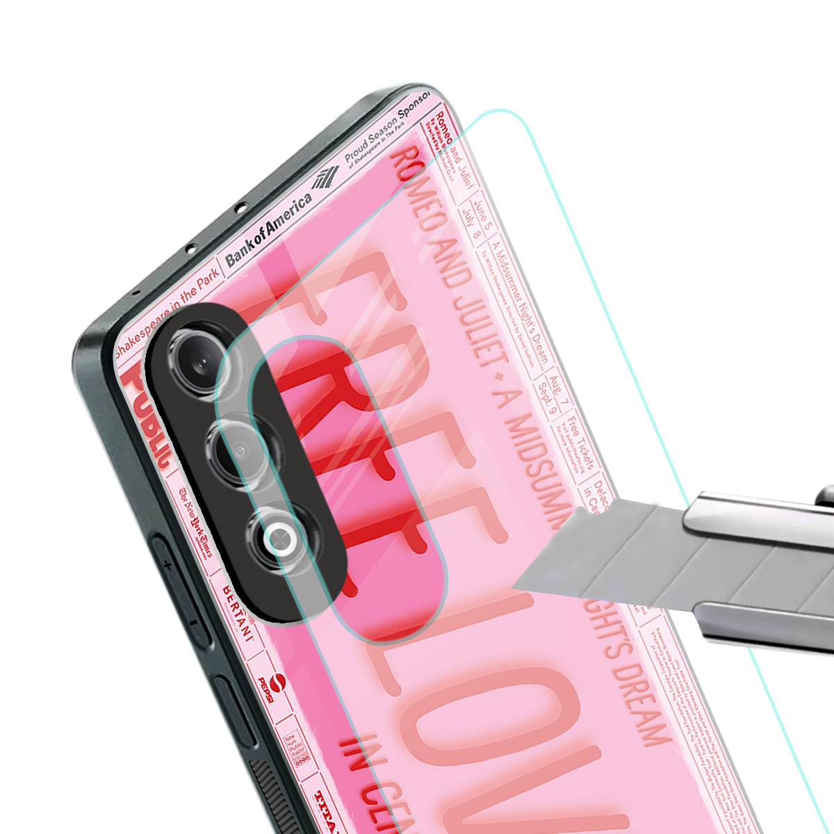 free love back phone cover | glass case for oneplus nord ce 4