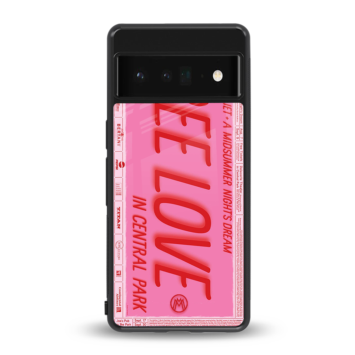 free love back phone cover | glass case for google pixel 6 pro