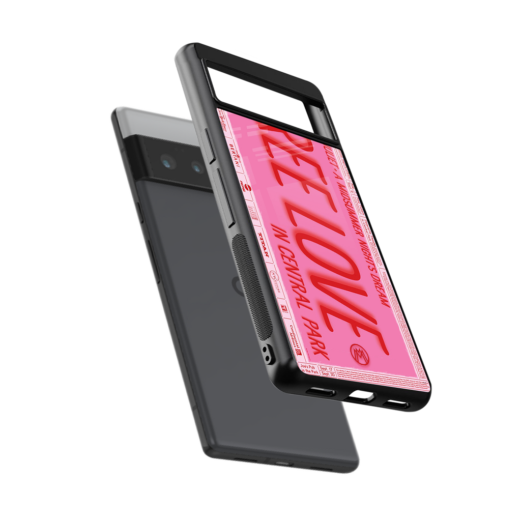 free love back phone cover | glass case for google pixel 6 pro