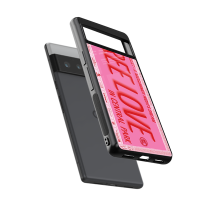 free love back phone cover | glass case for google pixel 6 pro