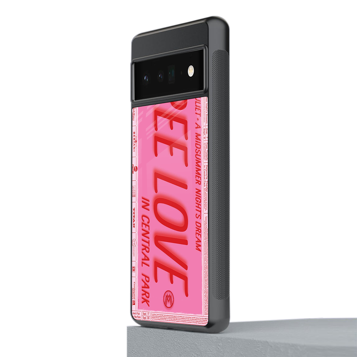 free love back phone cover | glass case for google pixel 6 pro