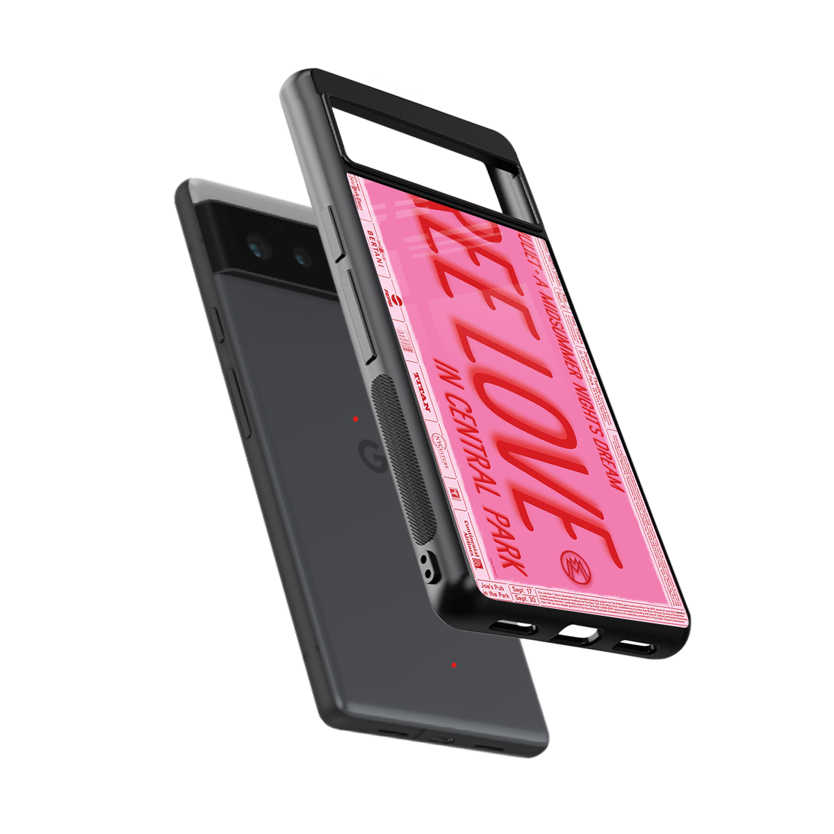 free love back phone cover | glass case for google pixel 6