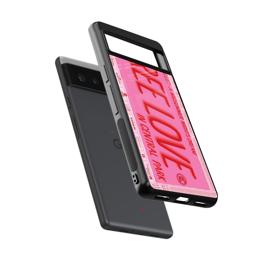 free love back phone cover | glass case for Google Pixel 6A