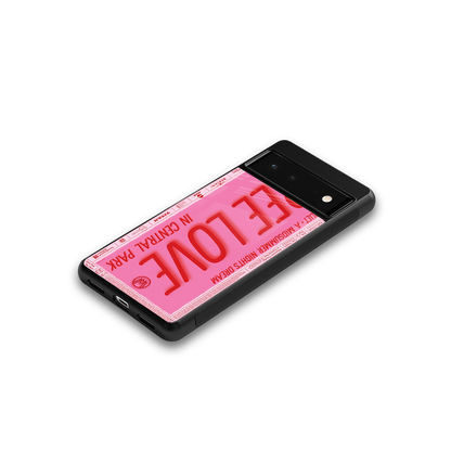 free love back phone cover | glass case for Google Pixel 6A