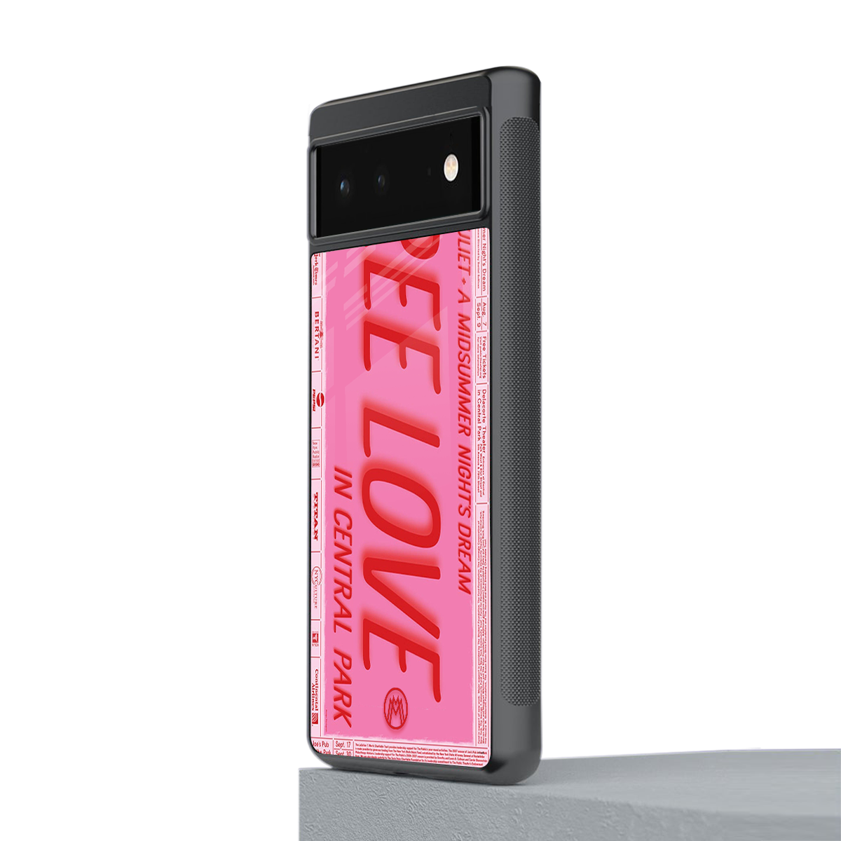 free love back phone cover | glass case for Google Pixel 6A