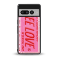 free love back phone cover | glass case for google pixel 7 pro