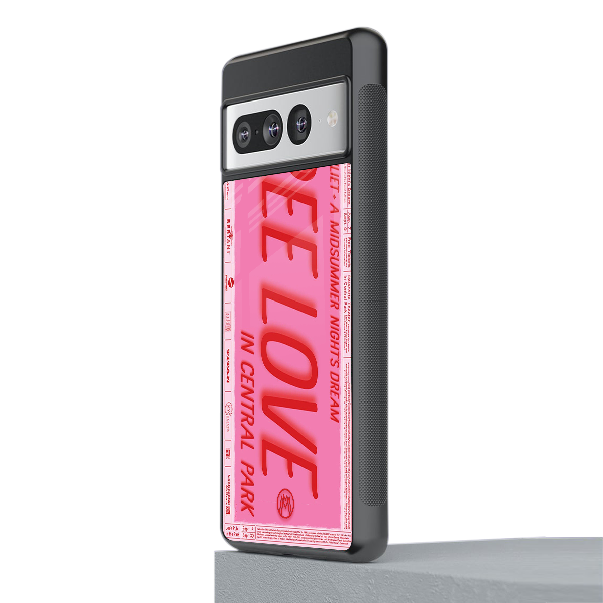 free love back phone cover | glass case for google pixel 7 pro