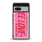 free love back phone cover | glass case for Google Pixel 7