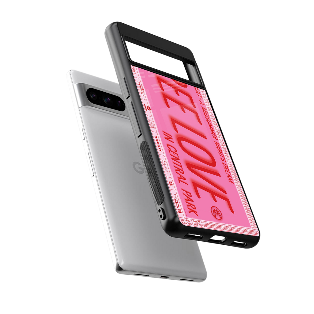 free love back phone cover | glass case for google pixel 8 pro