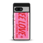 free love back phone cover | glass case for Google Pixel 8