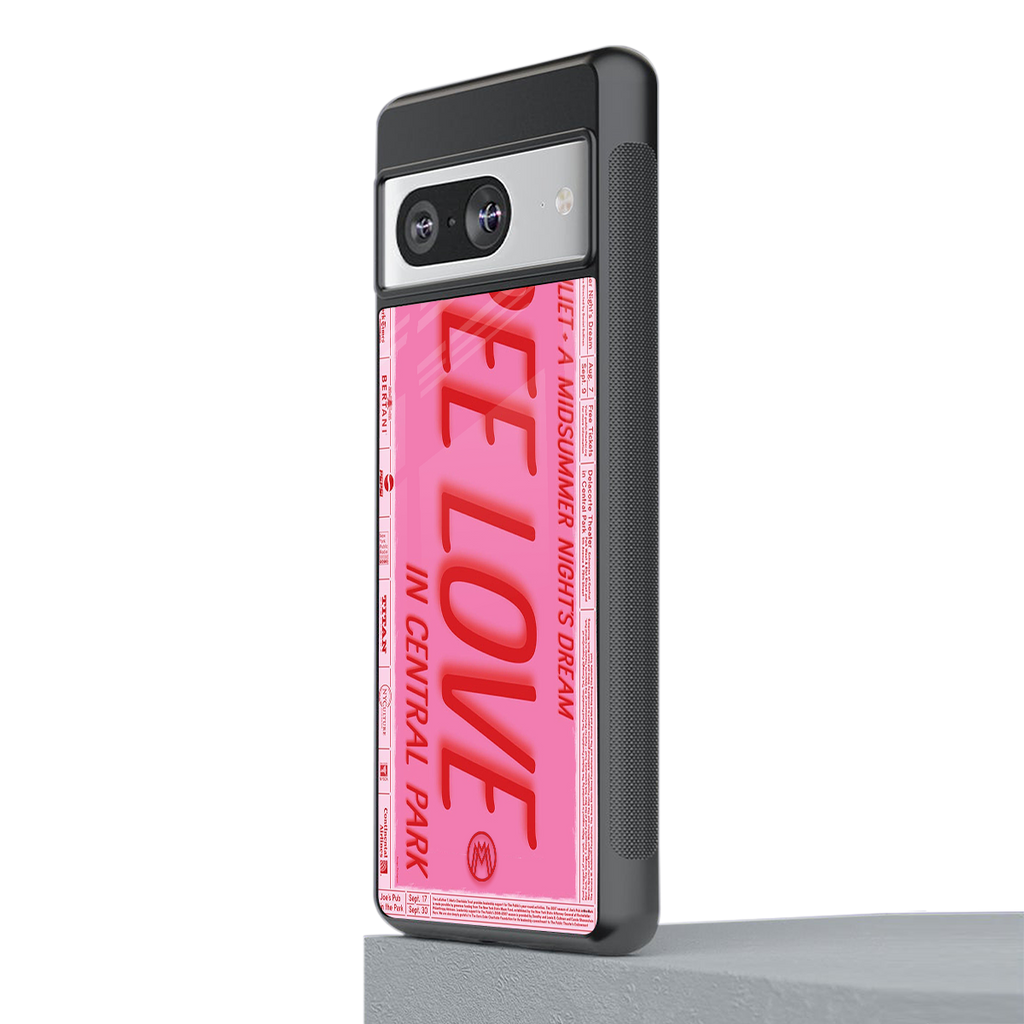 free love back phone cover | glass case for Google Pixel 8