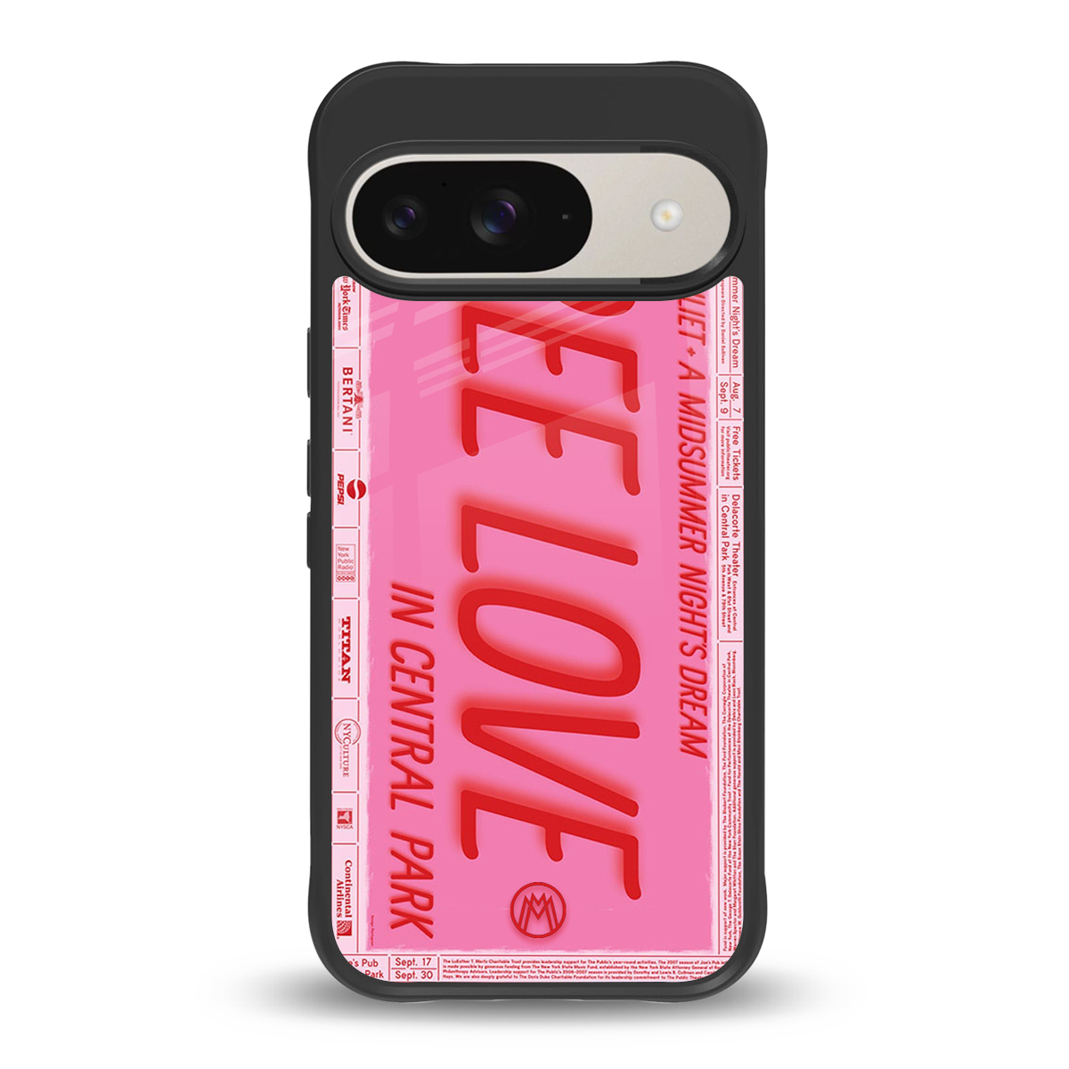free love back phone cover | glass case for google pixel 9