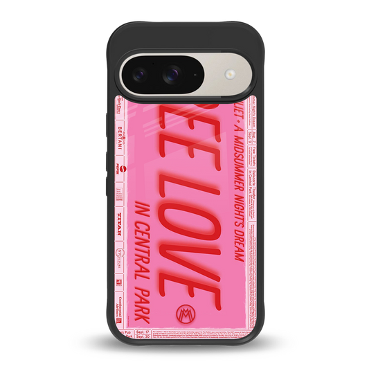 free love back phone cover | glass case for google pixel 9