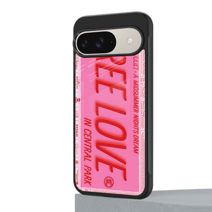 free love back phone cover | glass case for google pixel 9