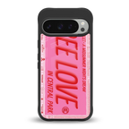 free love back phone cover | glass case for google pixel 9 pro