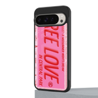 free love back phone cover | glass case for google pixel 9 pro