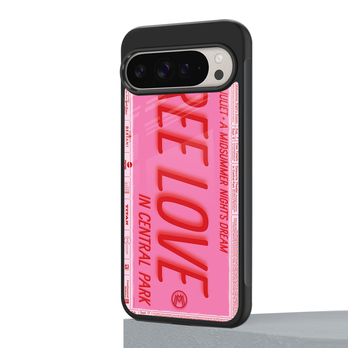free love back phone cover | glass case for google pixel 9 pro
