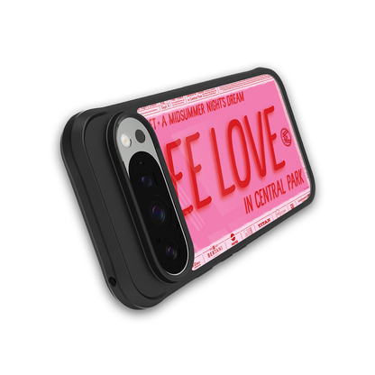 free love back phone cover | glass case for google pixel 9 pro