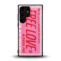 free love back phone cover | glass case for samsung galaxy s23 ultra