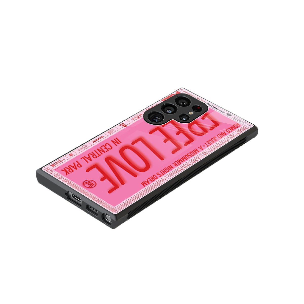 free love back phone cover | glass case for samsung galaxy s24 ultra