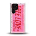 free love back phone cover | glass case for samsung galaxy s25 ultra