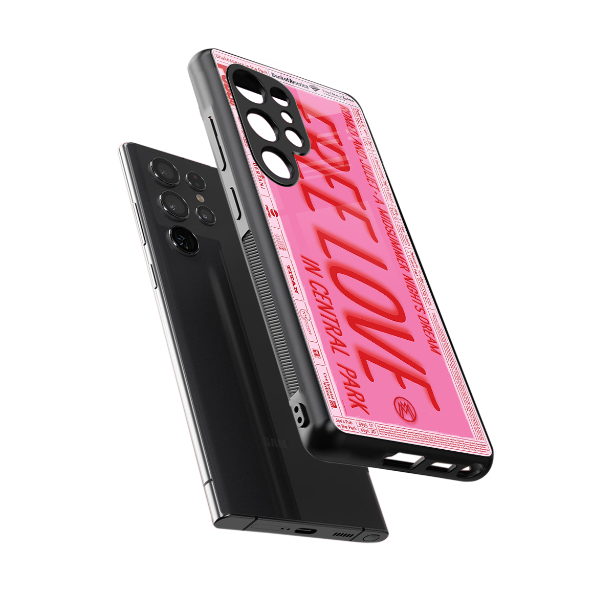 free love back phone cover | glass case for samsung galaxy s25 ultra