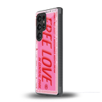 free love back phone cover | glass case for samsung galaxy s25 ultra