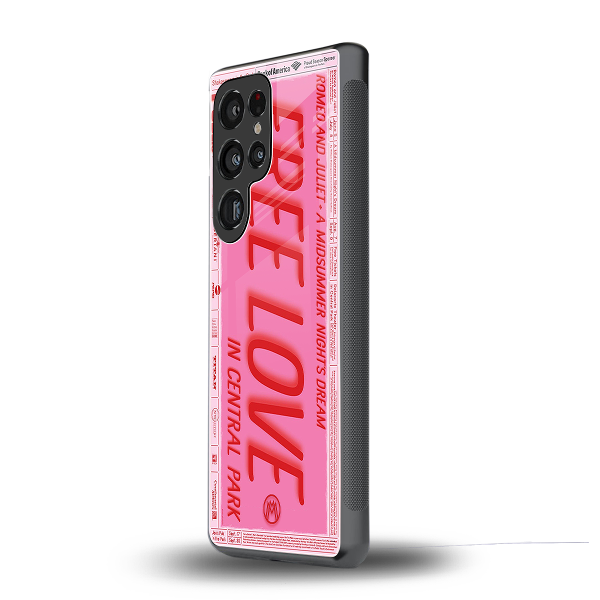 free love back phone cover | glass case for samsung galaxy s25 ultra