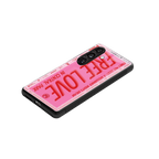 free love back phone cover | glass case for samsung galaxy s24 plus