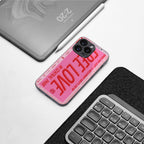 free love back phone cover | glass case for iphone 15 pro max