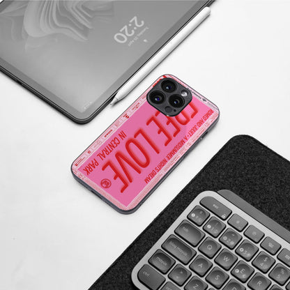 free love back phone cover | glass case for iphone 15 pro max