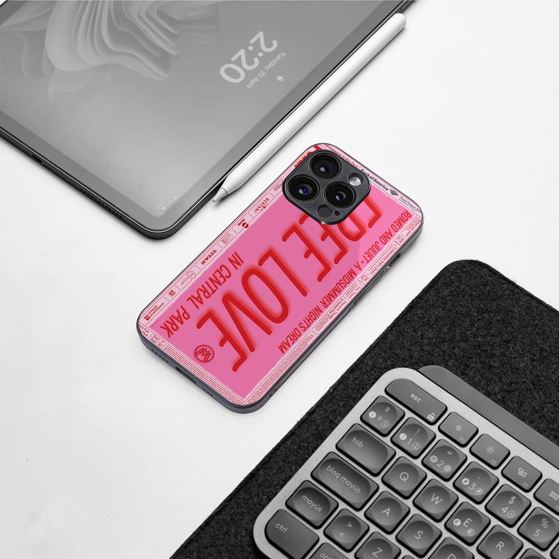 free love back phone cover | glass case for iphone 16 pro max