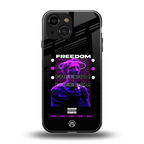freedom back phone cover | glass case for iphone 13 mini