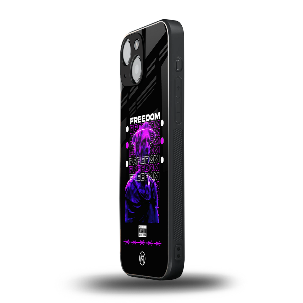 freedom back phone cover | glass case for iphone 13 mini