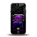 freedom back phone cover | glass case for iphone 13 pro max