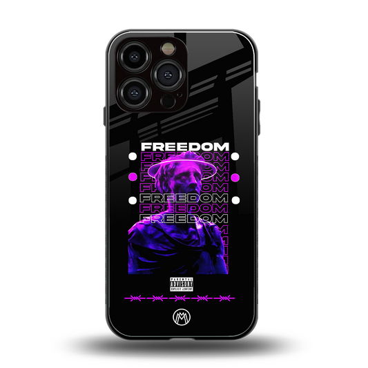 freedom back phone cover | glass case for iphone 13 pro max