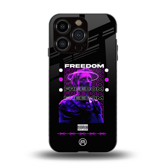 freedom back phone cover | glass case for iphone 13 pro