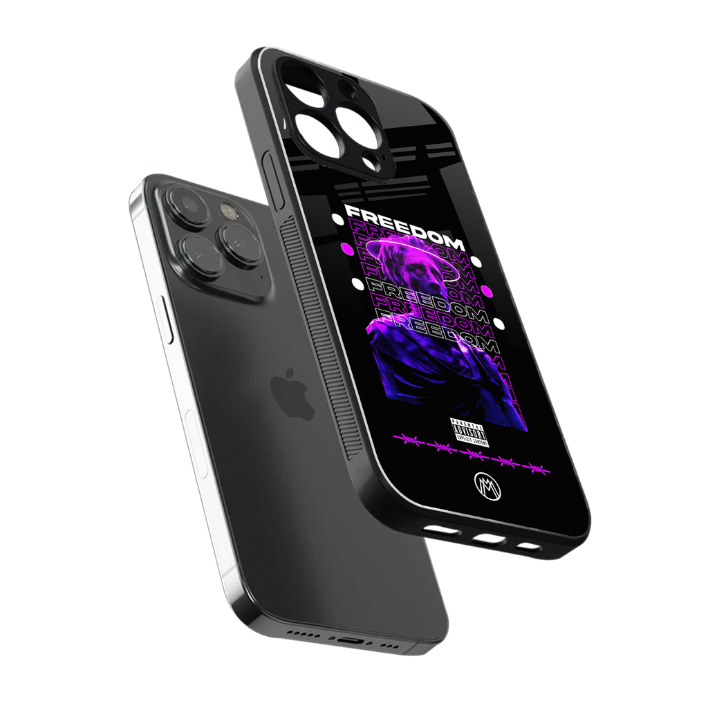 freedom back phone cover | glass case for iphone 13 pro