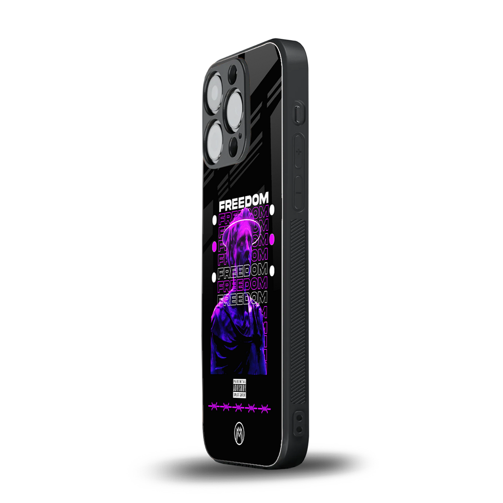 freedom back phone cover | glass case for iphone 13 pro