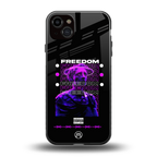 freedom back phone cover | glass case for iphone 14 plus