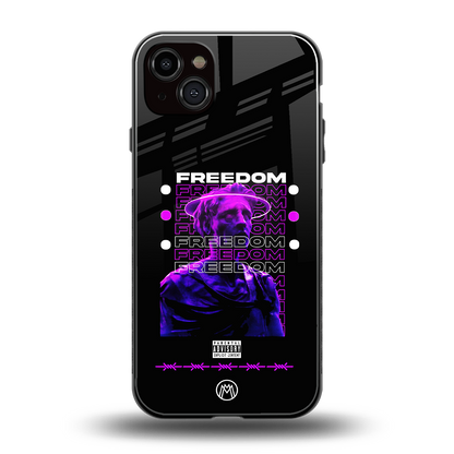 freedom back phone cover | glass case for iphone 14 plus