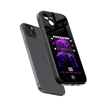 freedom back phone cover | glass case for iphone 14 plus