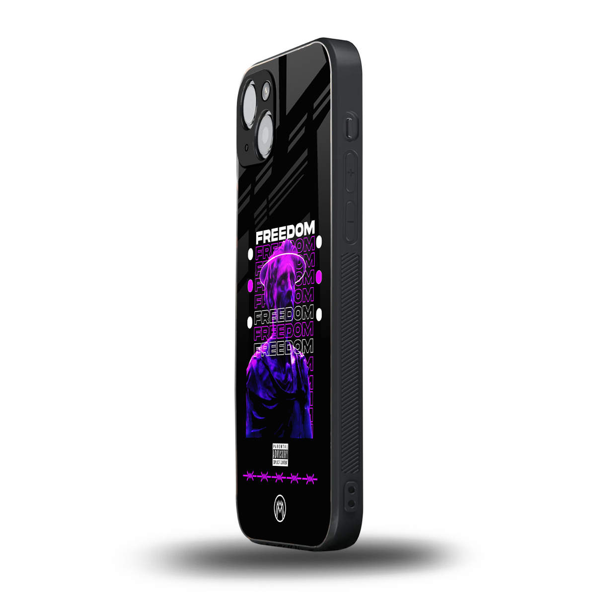 freedom back phone cover | glass case for iphone 15 plus